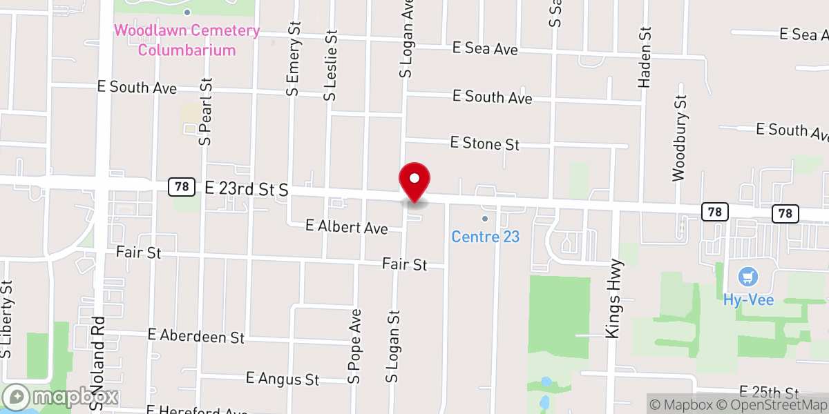 Map showing location of Safe Harbor Fellowship Baptist Church