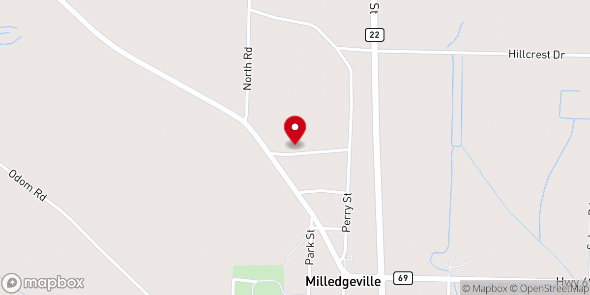 Map showing location of Petra Family Worship Center
