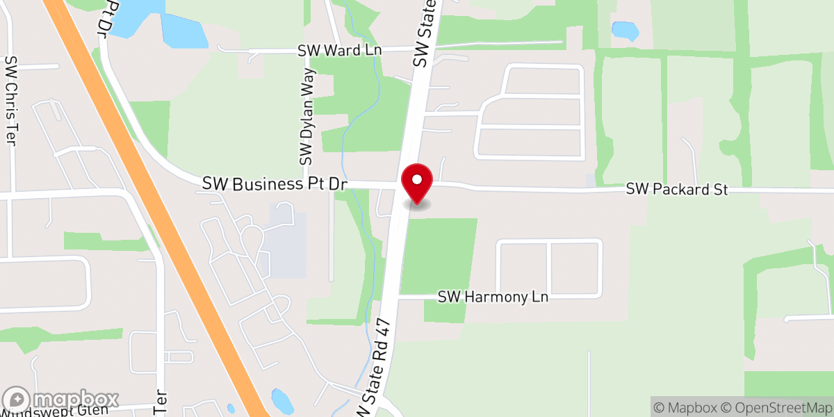 Map showing location of New Life Center Outreach Ministries