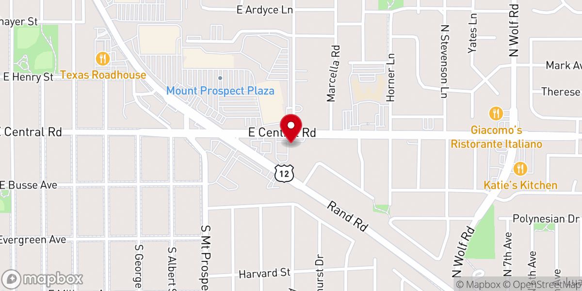 Map showing location of Unity Des Plaines Church