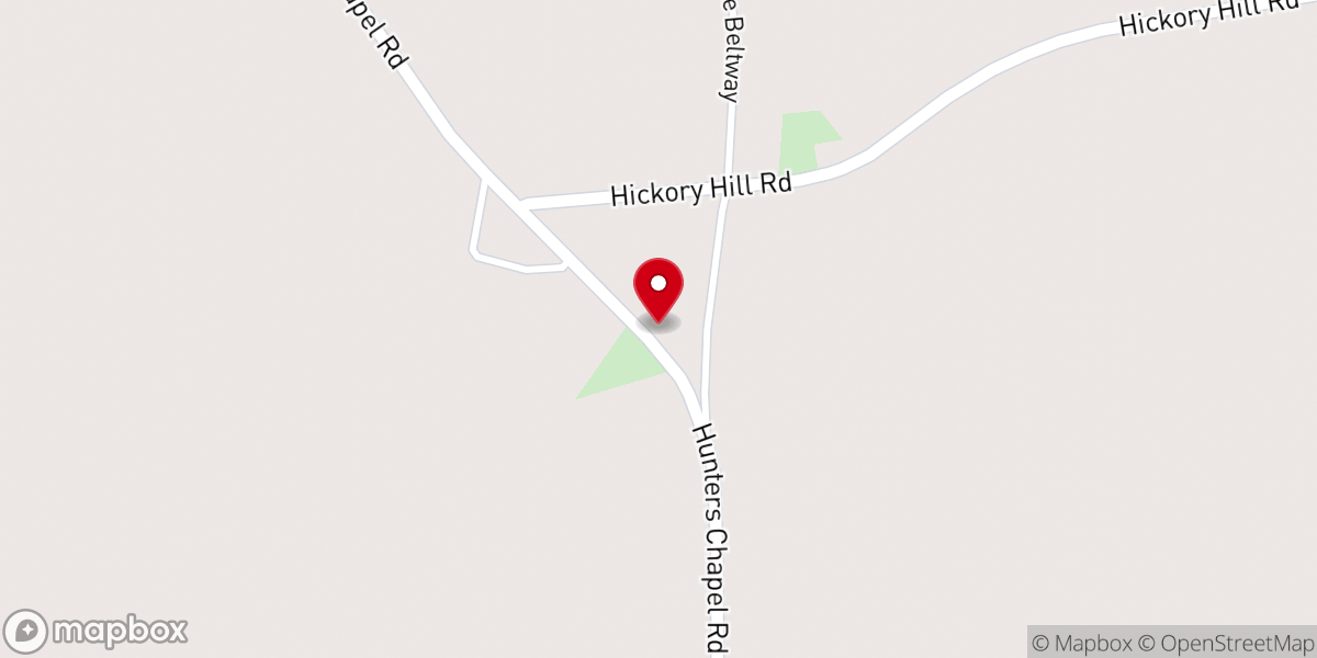 Map showing location of Little Swamp United Methodist Church