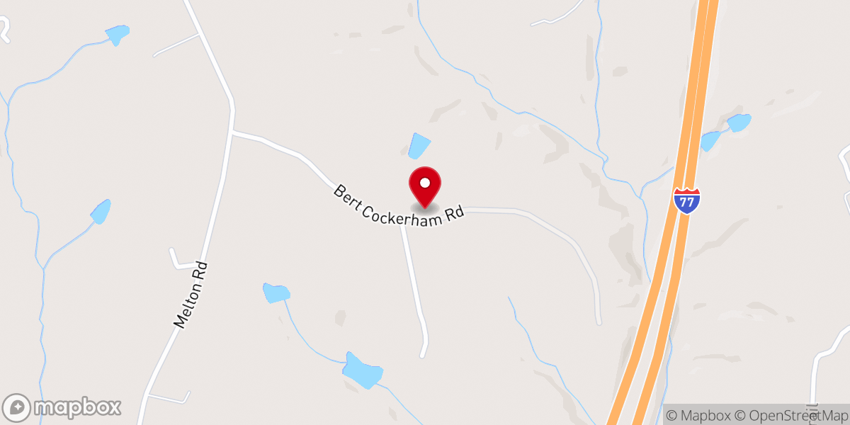 Map showing location of The Barn at Blueberry Hill