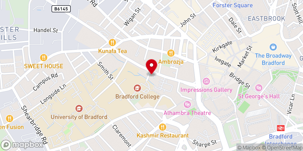 Map showing location of Baptist Church