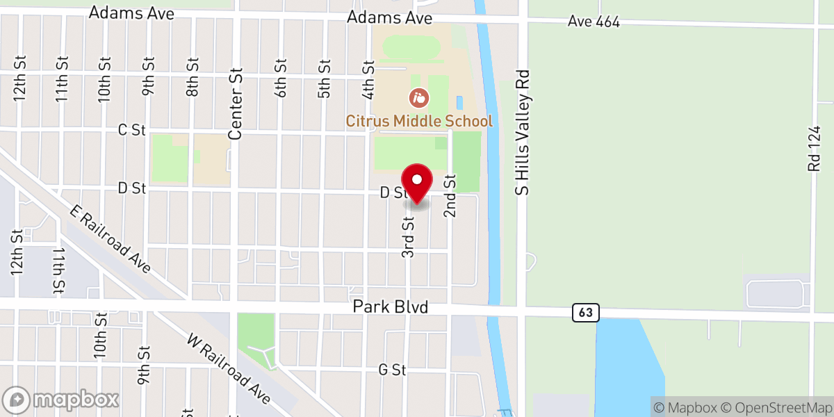 Map showing location of Apostolic Faith Tabernacle