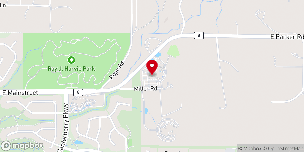 Map showing location of Ave Maria Catholic Church