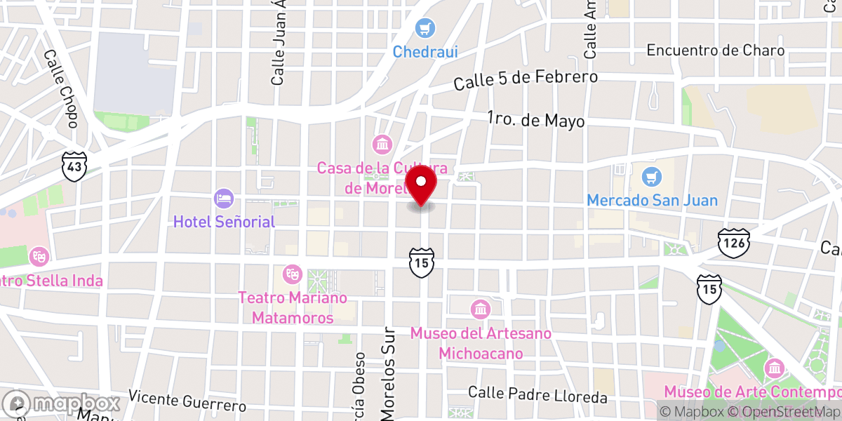 Map showing location of Movimiento Familiar Cristiano