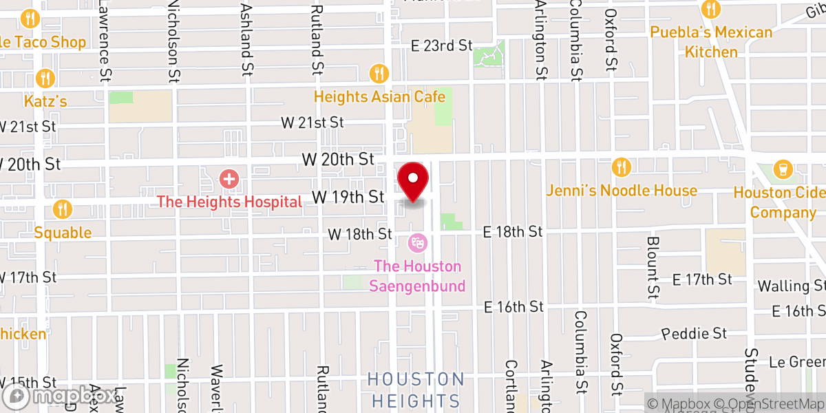 Map showing location of St Andrew's Episcopal Church