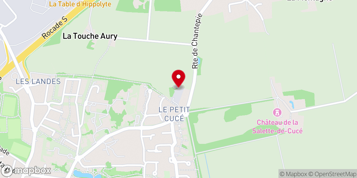 Map showing location of Église vie et lumière cesson sevigne