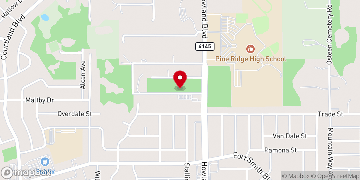 Map showing location of Good Shepherd Evangelical Lutheran Church