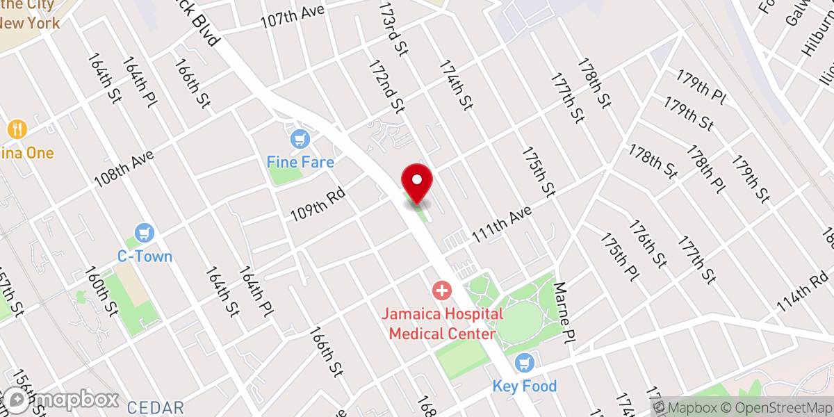 Map showing location of Brinkerhoff Mall