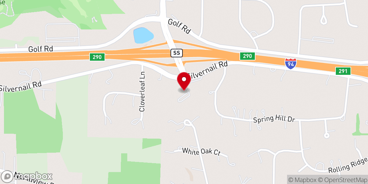 Map showing location of Living Worship Center