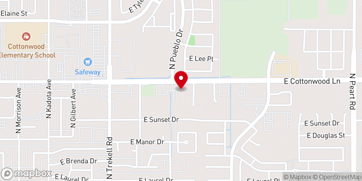 Map showing location of Victory Baptist Church of Casa Grande
