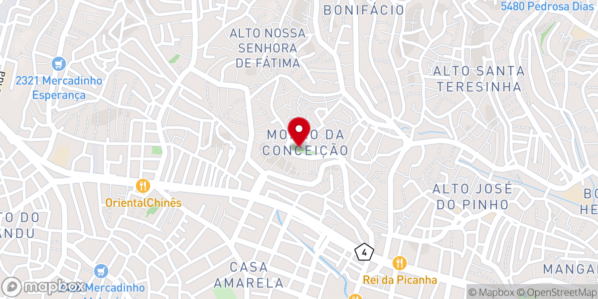 Map showing location of Santuário de Nossa Senhora da Conceição
