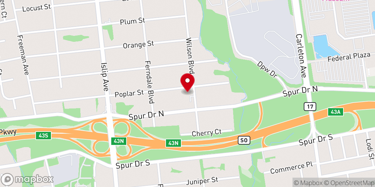 Map showing location of CDJ Church