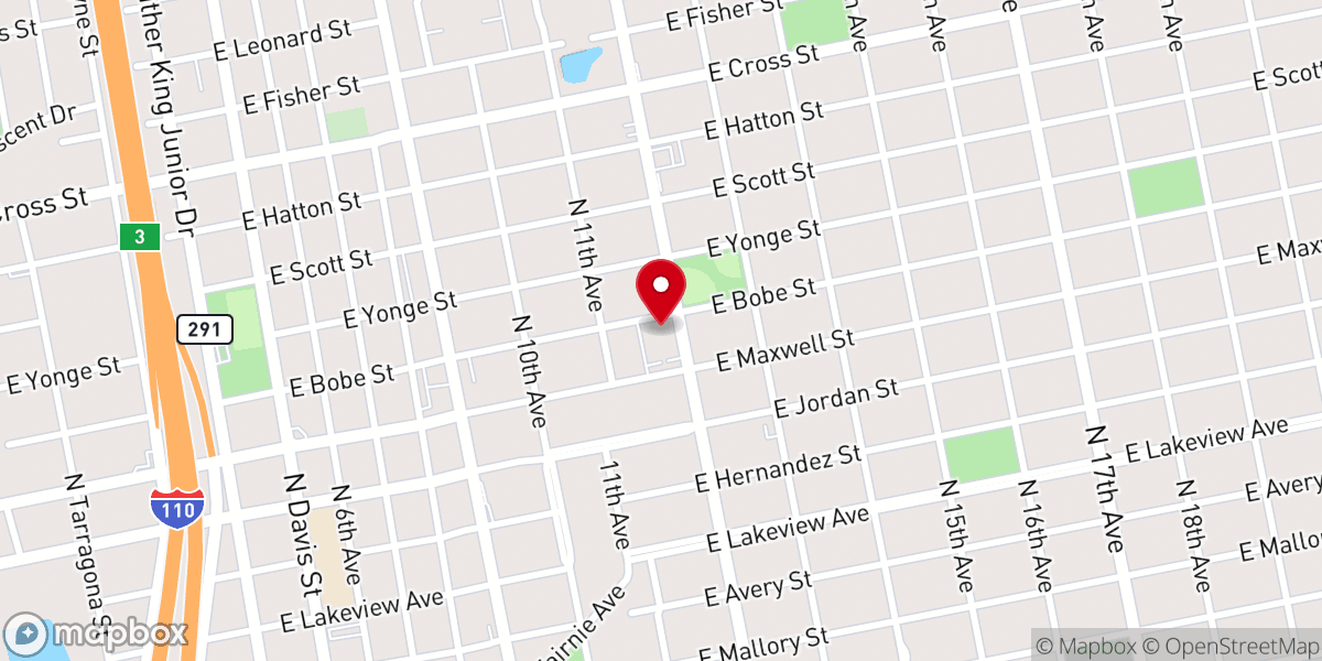 Map showing location of St Mark United Methodist Church