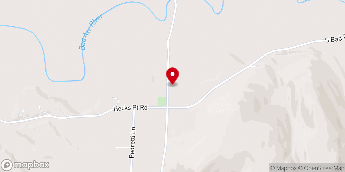 Map showing location of St John Lutheran Church