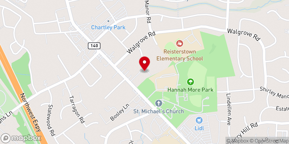 Map showing location of Northminster Presbyterian Church
