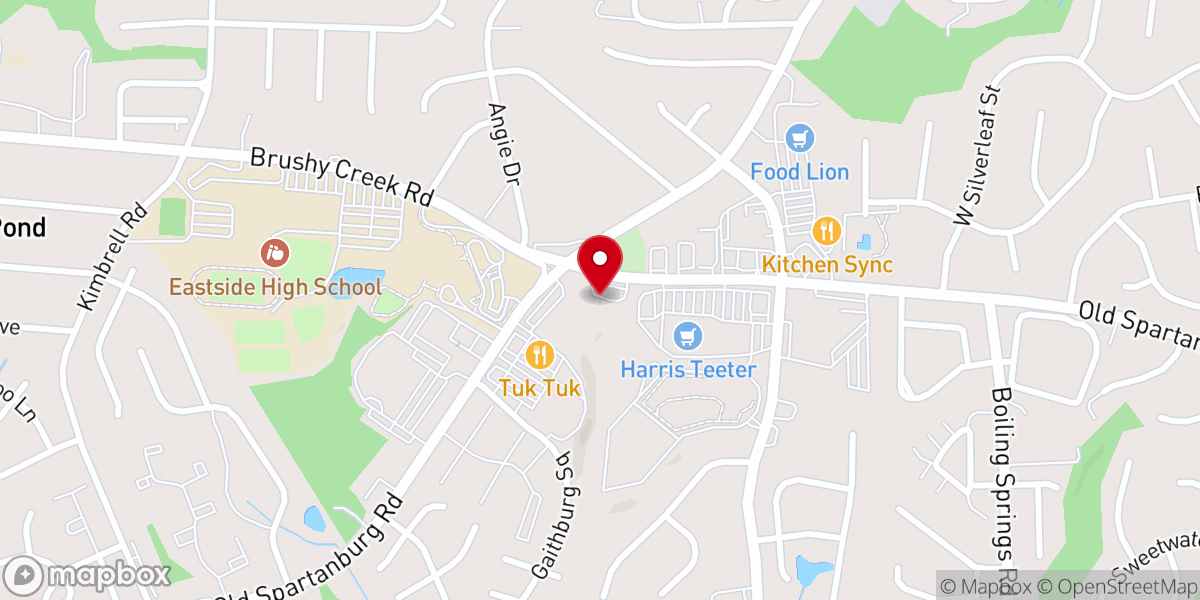 Map showing location of Grace Baptist Church-Taylors