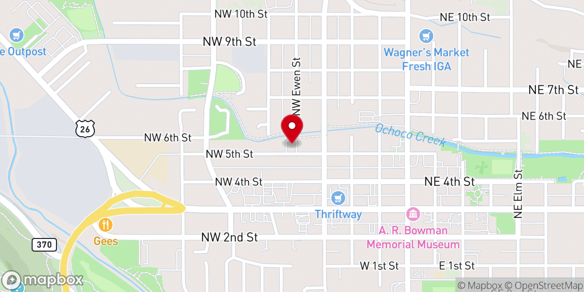 Map showing location of Living Water Church of God