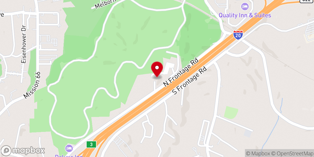Map showing location of Church of Christ