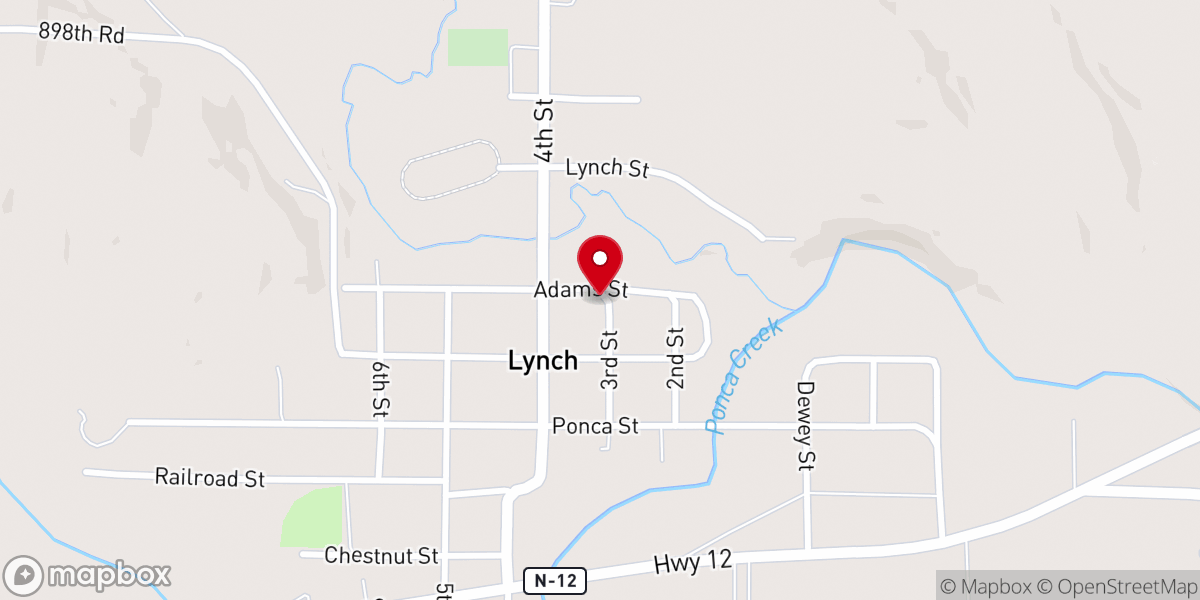 Map showing location of United Methodist Church