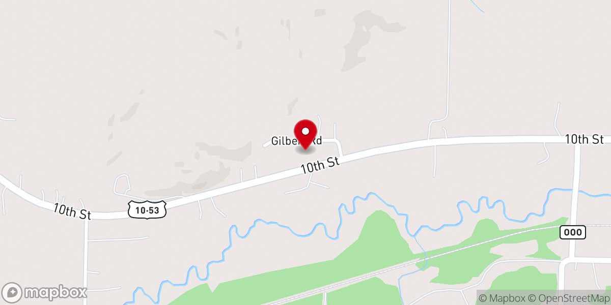 Map showing location of Osseo Community Church