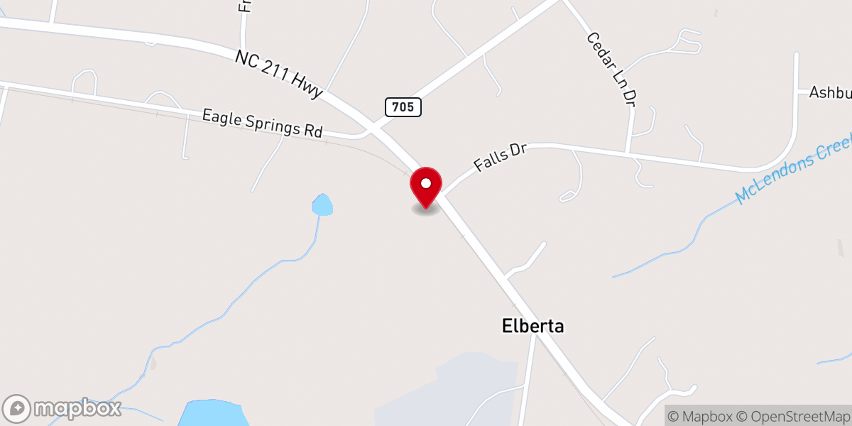 Map showing location of Holly Grove Deliverance Church