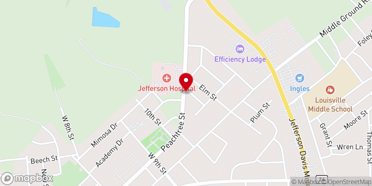 Map showing location of New Way Christian Church