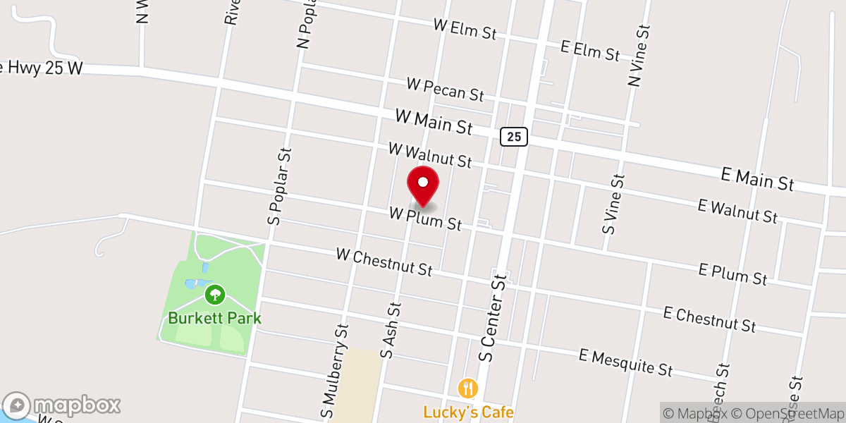 Map showing location of Grace Community Church AG - Food Distribution Center