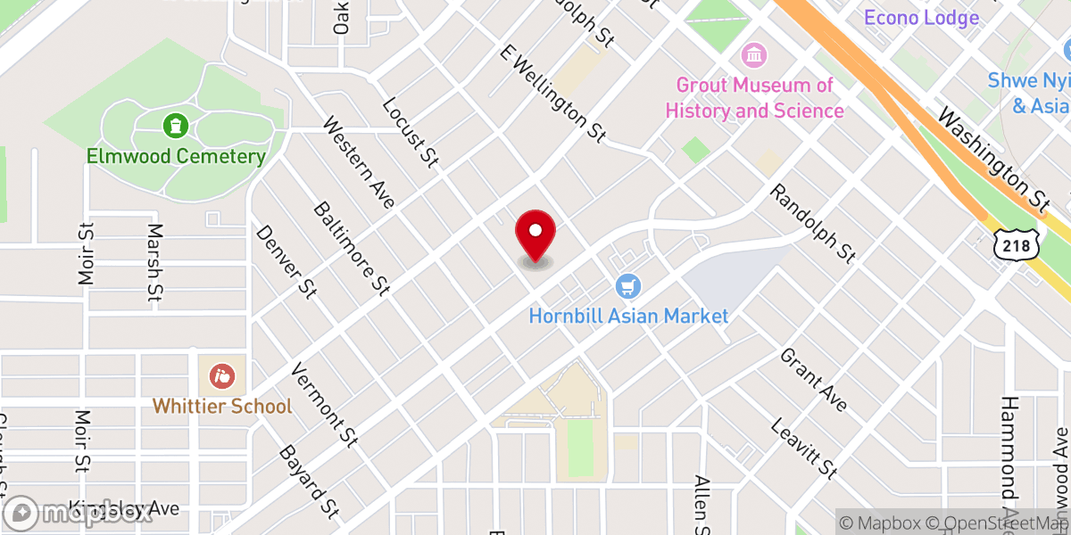 Map showing location of Christian Fellowship Missionary Baptist Church