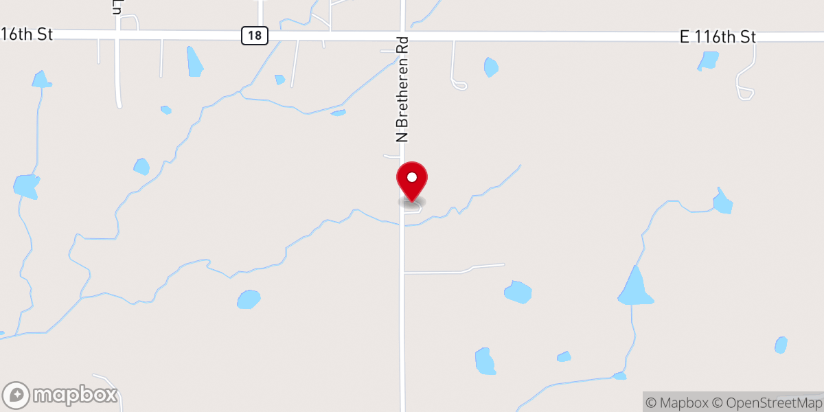Map showing location of Big Creek Church of the Brethren