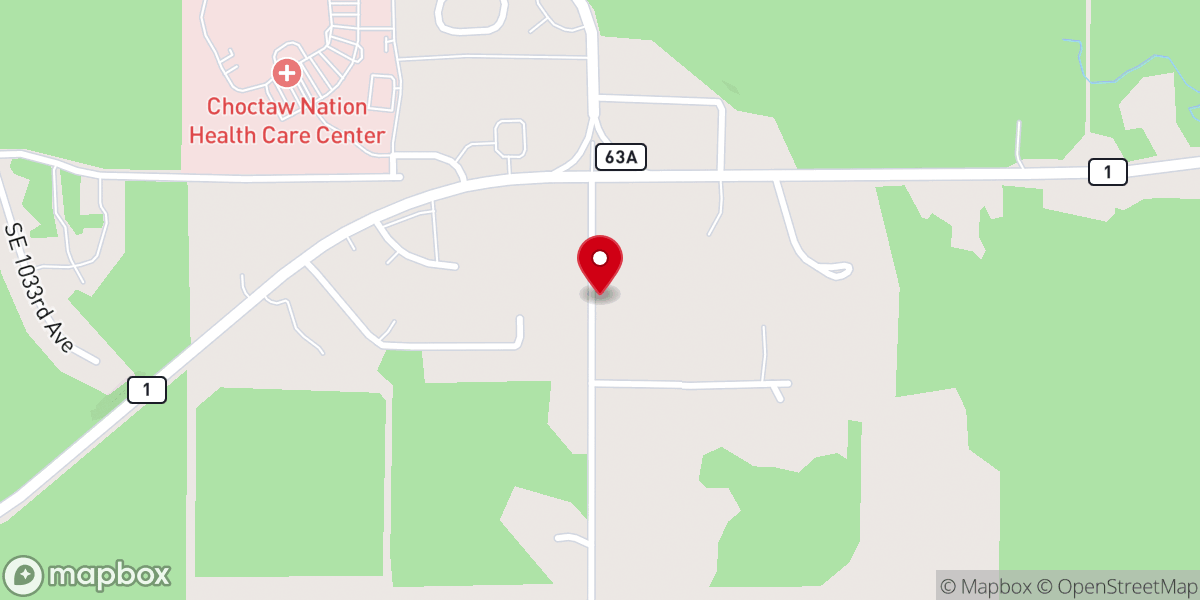 Map showing location of Pine Grove Baptist Church