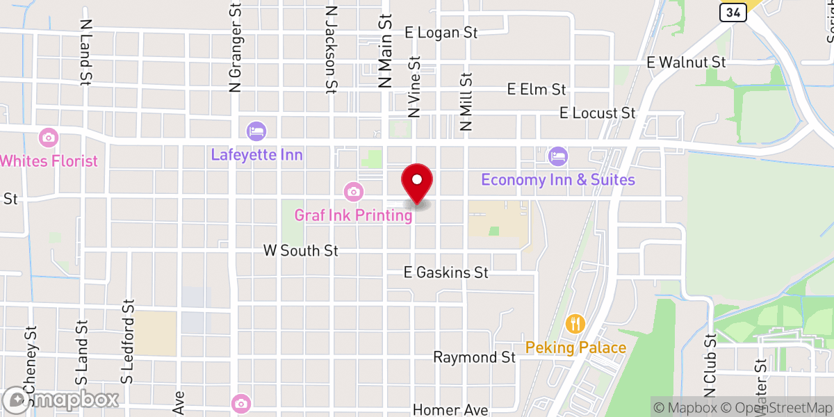 Map showing location of St Stephens Episcopal Church
