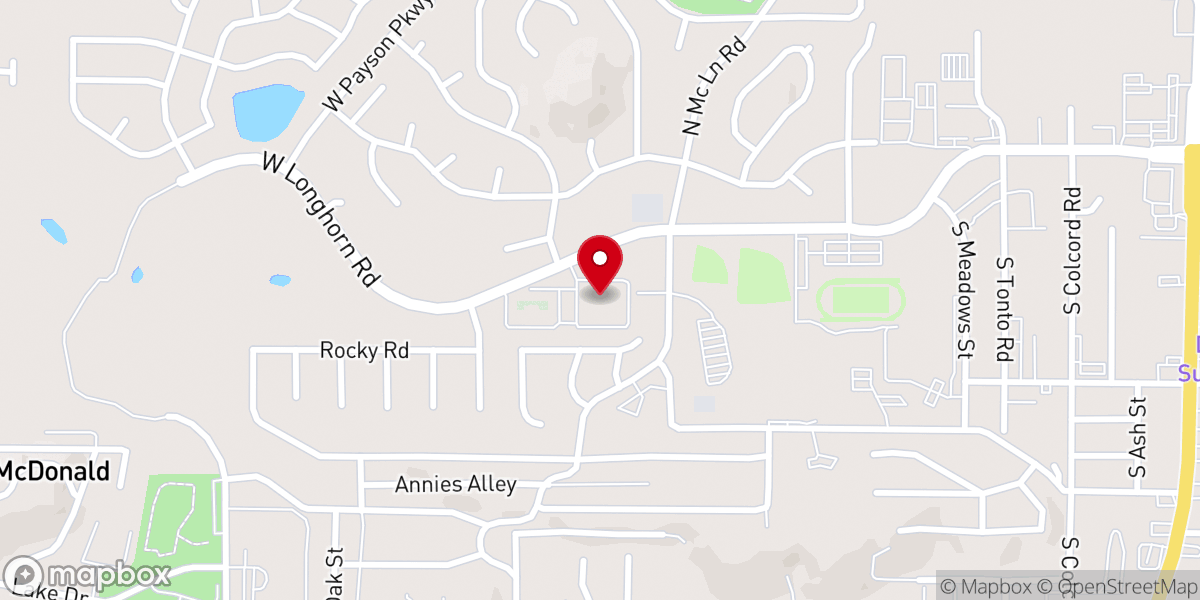 Map showing location of Rim Country Health & Rehabilitation
