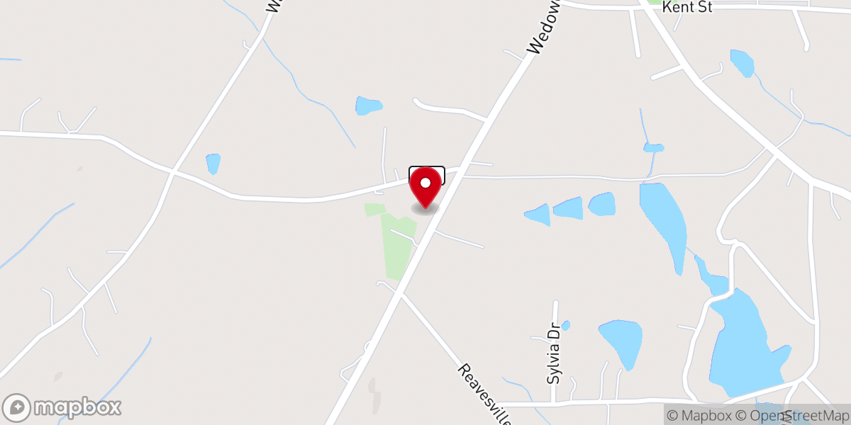Map showing location of New Hope United Methodists Church