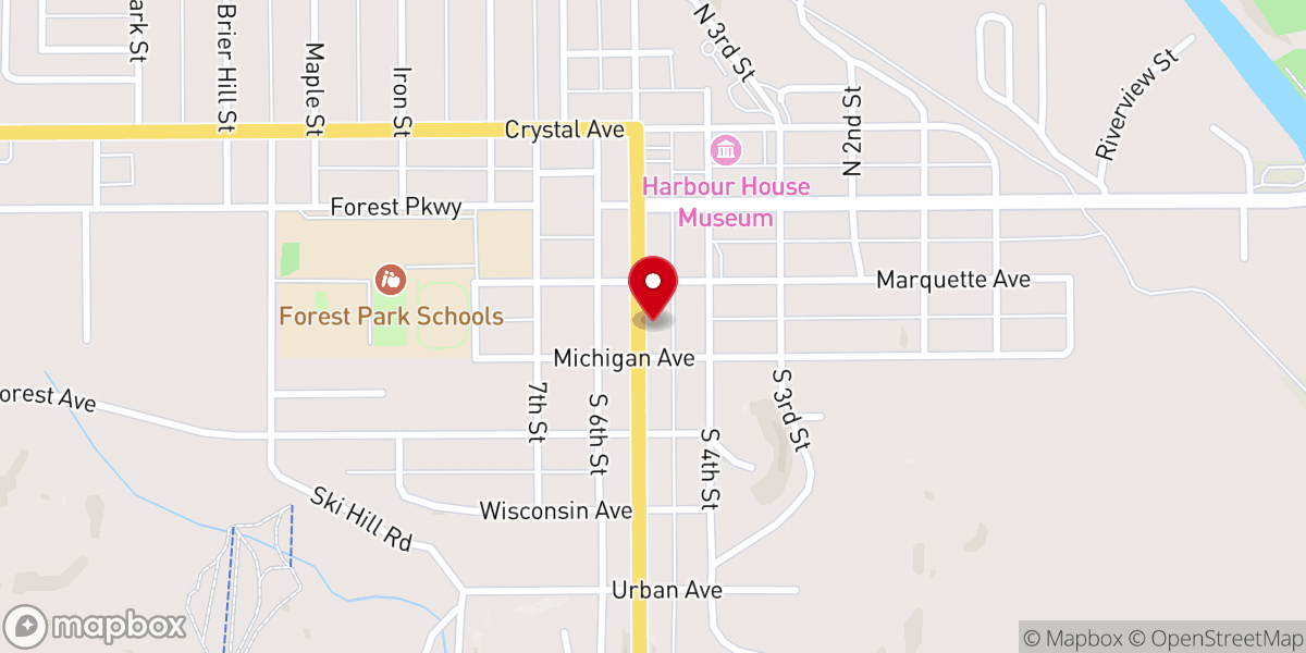 Map showing location of Faith Baptist Church