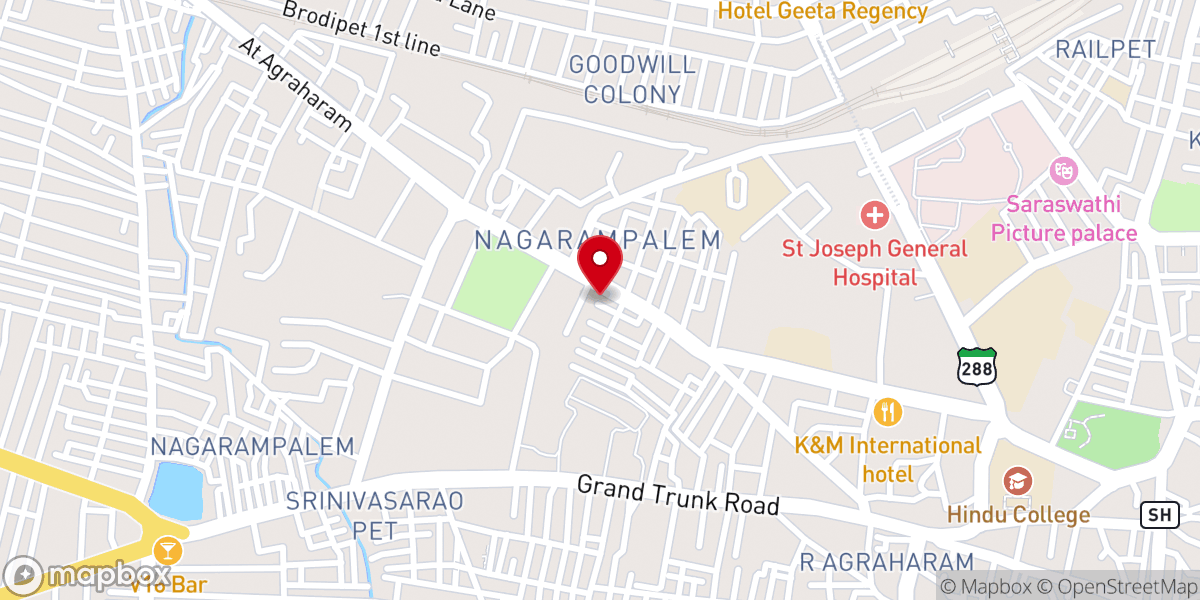 Map showing location of Bible Mission Church