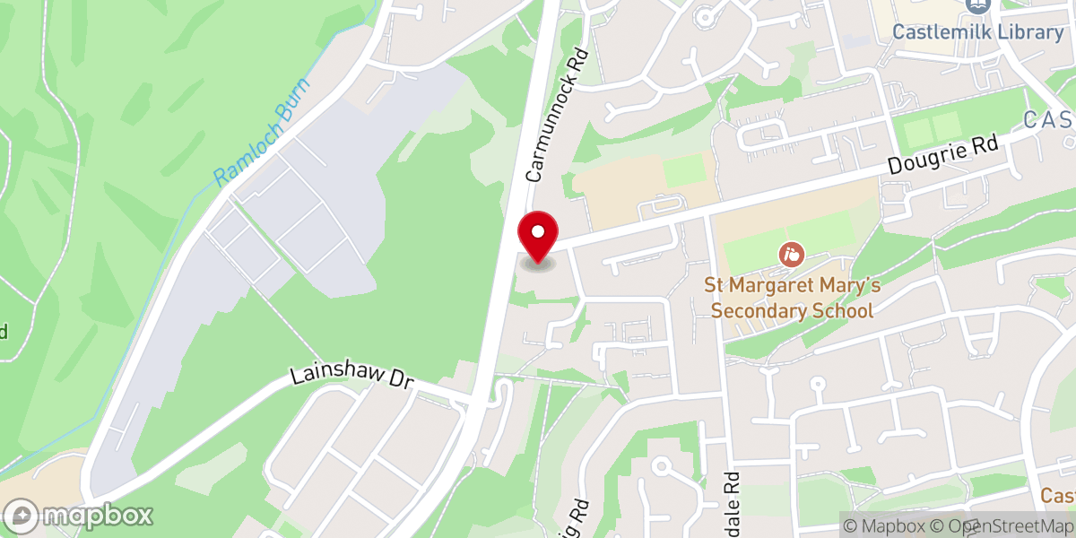 Map showing location of Roman Catholic Church of St Margaret Mary