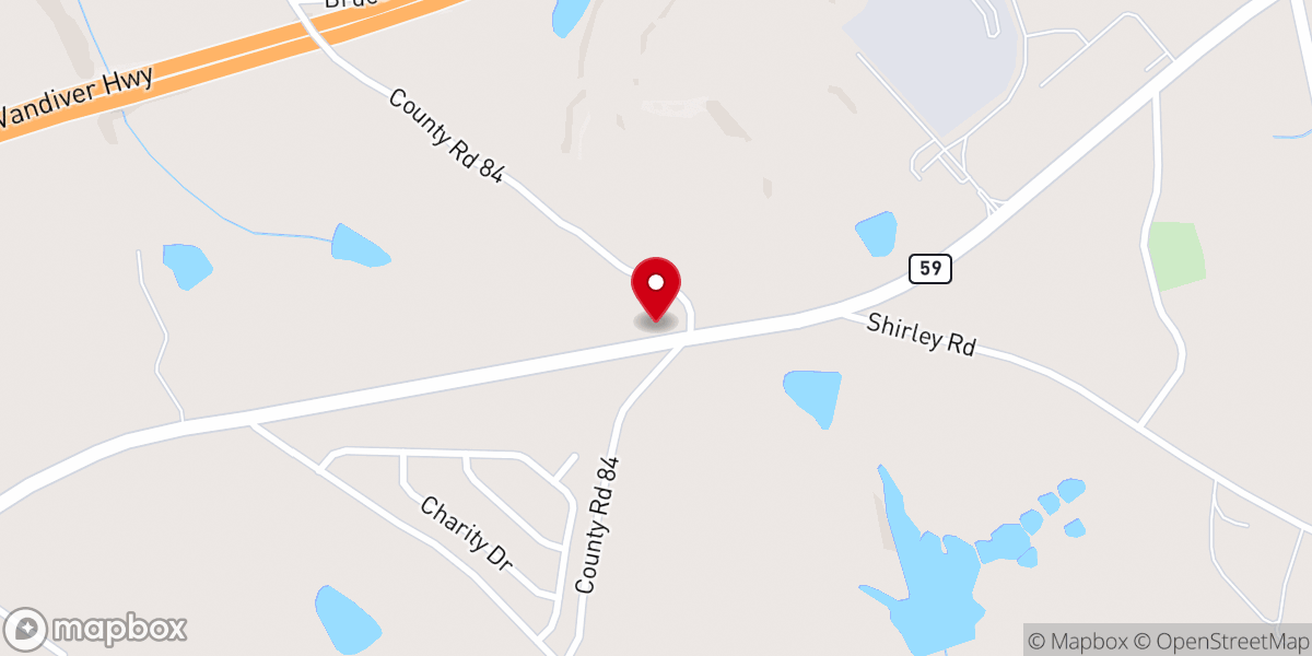 Map showing location of Willis Chapel