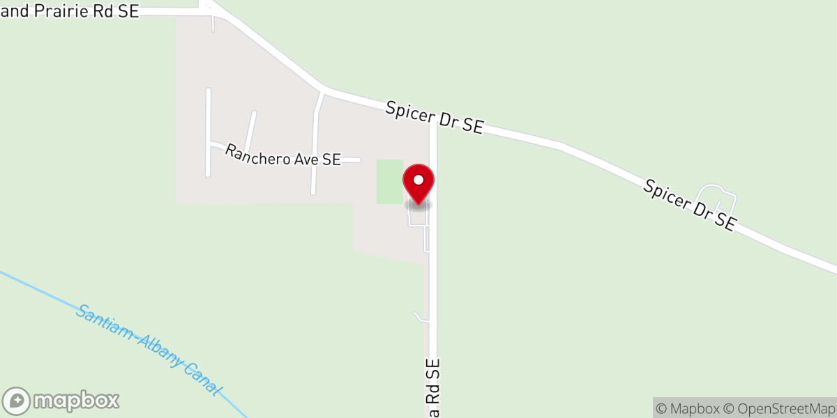 Map showing location of Fairview Mennonite Church