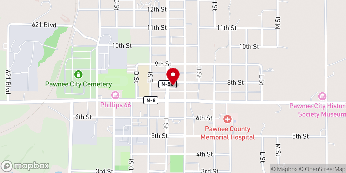 Map showing location of Christian Church