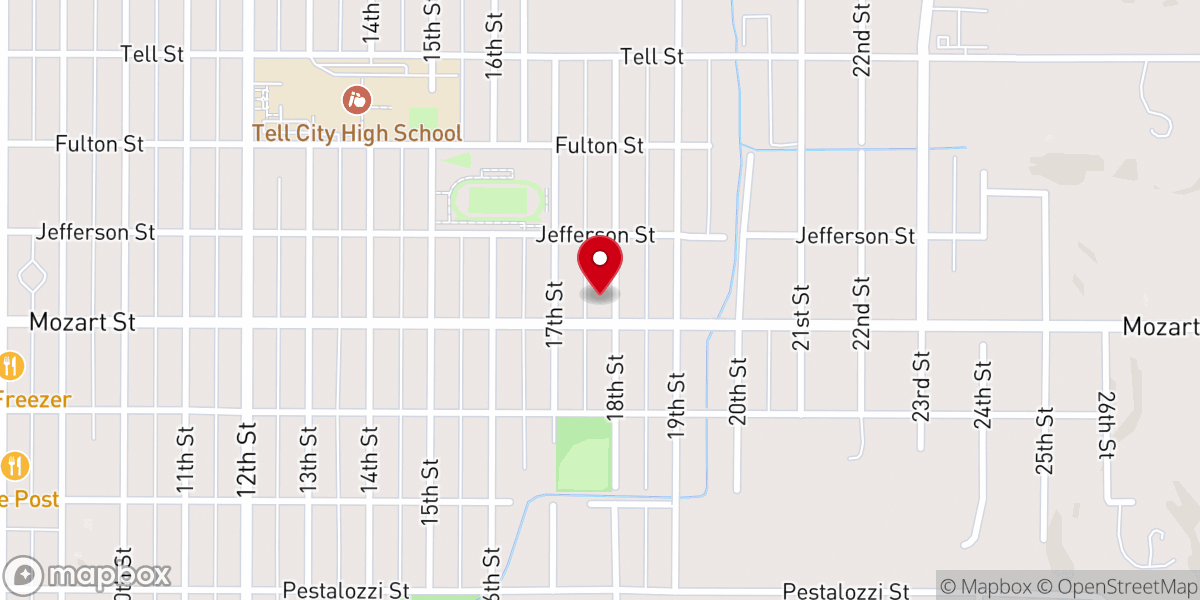 Map showing location of A Better Tomorrow Ministries