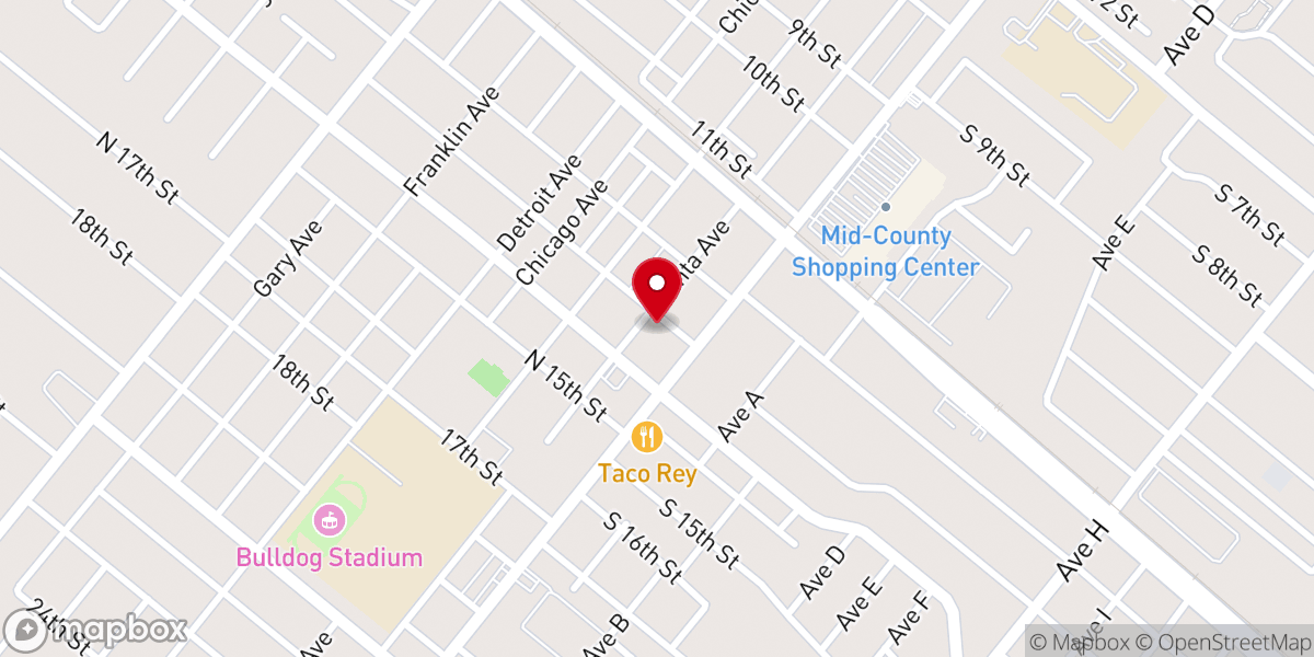 Map showing location of First Methodist Church