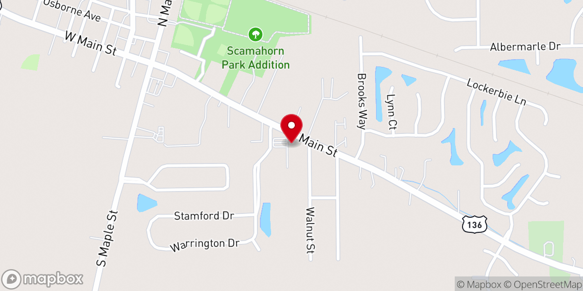 Map showing location of Pittsboro Methodist Preschool