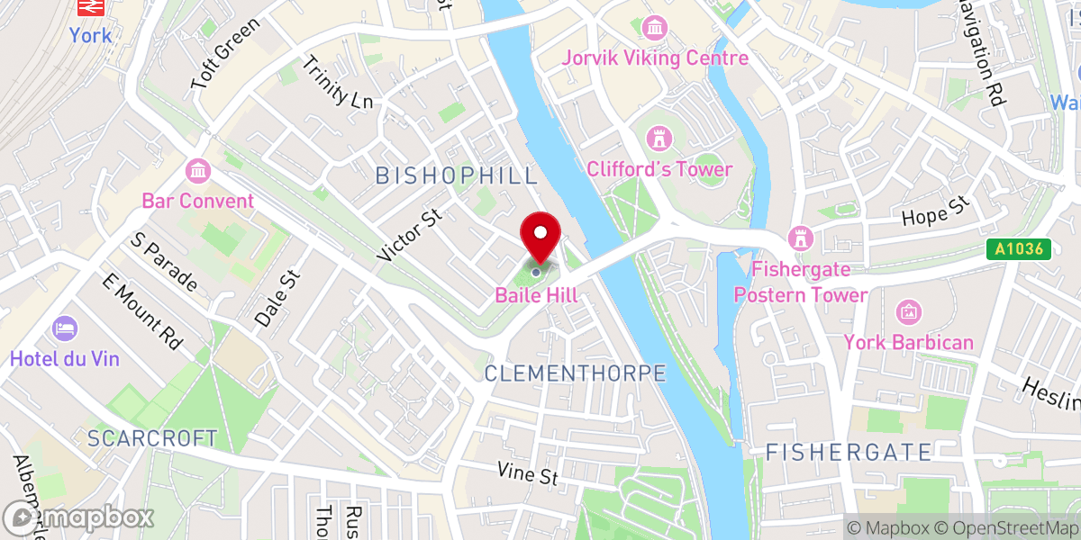 Map showing location of Baile Hill