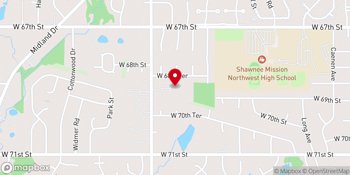 Map showing location of Shawnee Reformed Presbyterian Church