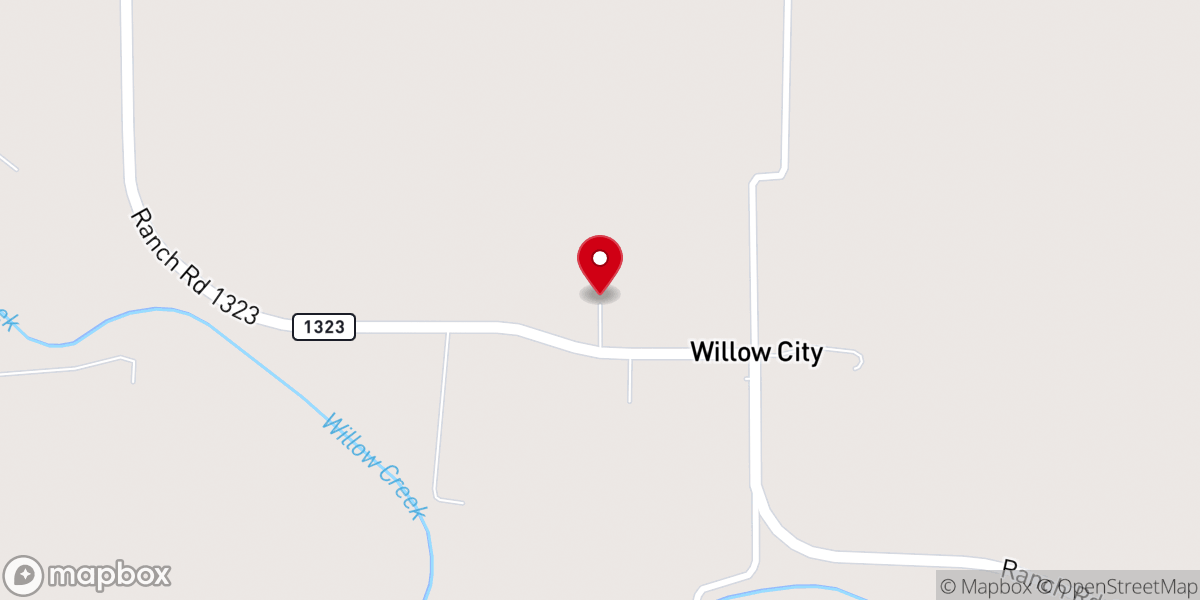 Map showing location of Willow City School House