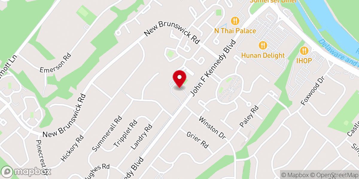 Map showing location of Somerset Presbyterian Church