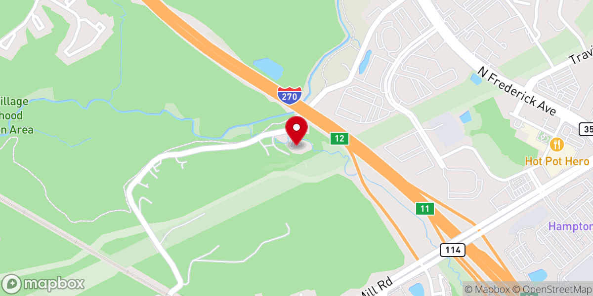 Map showing location of Church In Gaithersburg
