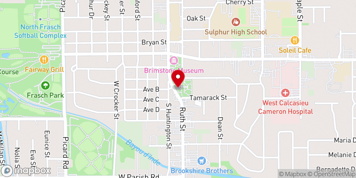 Map showing location of The Grove at Heritage Square - Sulphur Parks and Recreation